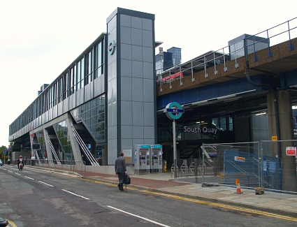 South Quay Tube Station, London